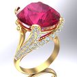 Nhan-nu-da-mau-N4339-05.jpg Gemstone ring - Oval stone ring - Diamond ring - N4339