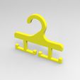 cap-holder01.76.jpg Head Cap Holder for Hanger | Multi Cap Organizer Hook STL Designed in Fusion 360