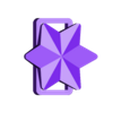 shoelace star buckle.stl star shoelace buckle