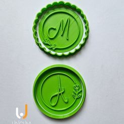181.jpg STL file MOTHER'S DAY COOKIE CUTTER - LETTER M AND A・3D printing design to download