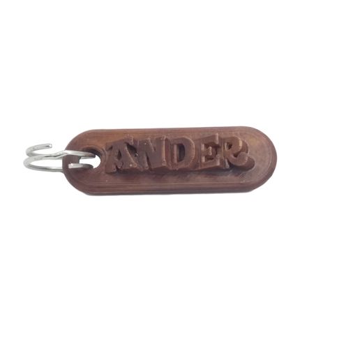 Personalized ANDER keychain - 3D model önizlemesi