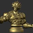 8.JPG STL file Broly Bust - Dragonball FighterZ・3D printing template to download, Bstar3Dart