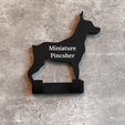 61-miniature-pincsher-WITH-NAME.png Miniature Pincsher dog lead hook stl file