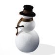 67.jpg DOWNLOAD SNOWMAN 3D Model - Obj - FbX - 3d PRINTING - Christmas - Noel Christmas