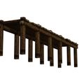 6.jpg Wood Pier Building FENCE Shack LOPOLY MEDIEVAL CASTLE HOME HOUSE Building Shack LOPOLY 3D MODEL