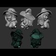 Head_KEYED01.JPG Witch Pinup - Cauldron 3D print model