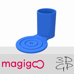 affiche carré.png Free STL file Cup and pen holder・3D print model to download