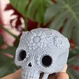 F6FF8E34-45ED-4FC2-9891-0F8B50DF79A8.jpeg CANDLE SUGAR SKULL - HALLOWEEN - DAY OF THE DEATH