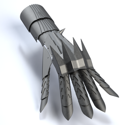 WK-Gauntlet-3.png STL file Witch-king / Nazgul Gauntlets・3D print model to download