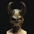6.jpg Demon Scull Mask - mobile jaw 3D print model