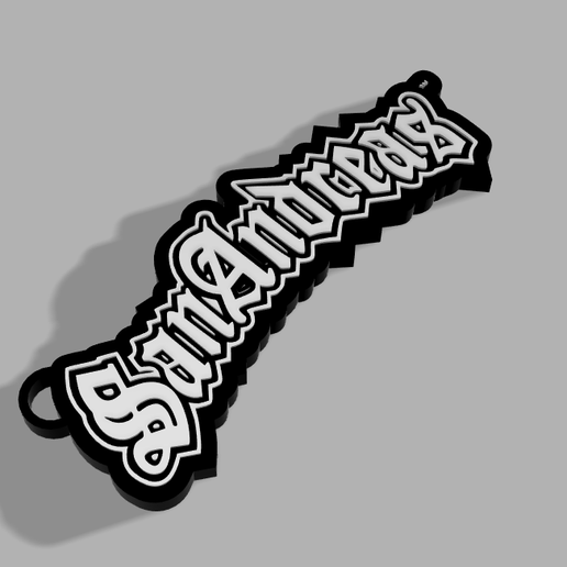 San Andreas keychain