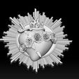 A14.jpg Model of the Immaculate Heart of Mary 2 3D print mode