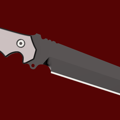 1.png Archivo STL Residual Evil 4: Remake - Modelo 3D del cuchillo de combate de Ada Wong・Objeto imprimible en 3D para descargar