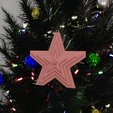 HighQuality1.png 3D Star Christmas Ornament with 3D Stl Files & Christmas Decor, Ornament Art, 3D Print File, Christmas Gift, Tree Ornament, 3D Printing