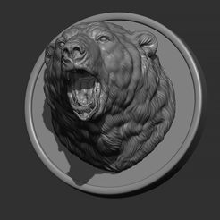 11.jpg Archivo STL El oso polar gruñe・Plan de impresión en 3D para descargar