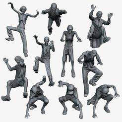 Casual-Zombie-CZ3-Pack-1-000.jpg 3D file Casual Zombie CZ3 Pack 1・3D printer model to download, artejaol