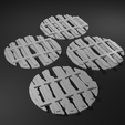 undersides.png 60mm Wood Plank Bases for Miniatures, Mini