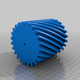 desna90.png Pen vase , working helical gears - easy print