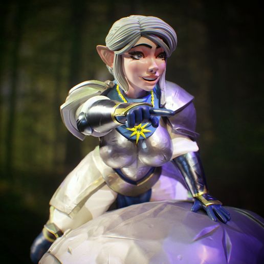 🗿 Cavalier paladin gnome chargeur・Fichier STL pour ・Cults
