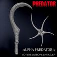 alpha-predator-scythe-and-bone-shuriken-3d-model-350f2d7490.jpg 3D PRINTABLE ALPHA PREDATOR SCYTHE and BONE SHURIKEN