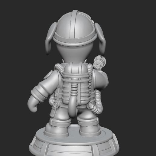 🐕 Dog firefighter・ STL File for 3D printing・Cults