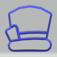 MadHat_02.png Mad Hat Cookie Cutter (Mad Tea Party Collection)