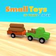 smalltoys-ShortTruckTrailer01.jpg Download STL file SmallToys - Trucks and trailers pack • 3D printing object, Olivier3DStudio