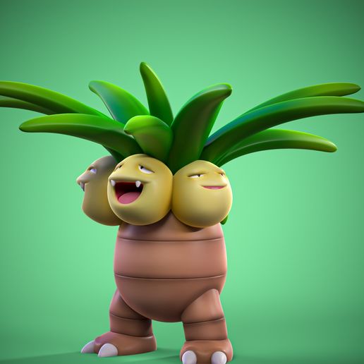 High Quality Exeggutor Miniature - 3D Printable STL Model For Tabletop Gaming and Display 3D model preview