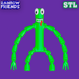 111.png GREEN FROM RAINBOW FRIENDS - ROBLOX. ARTICULATED MONSTER. STL MODEL.