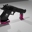 STL file WE ARMORER WORKS CYBERGUN DESERT EAGLE 50 AE DEADPOOL AIRSOFT GUN  DISPLAY STAND 🏜️・Model to download and 3D print・Cults