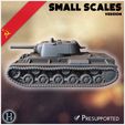 2.jpg KV-1 M1941 (versão em escala reduzida) - Exército soviético WW2 Segunda Guerra Mundial Frente Leste Ostfront RPG Mini Hobby