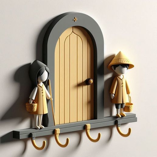 Miniature Home Wall Mounted Hook for Small Space Organization