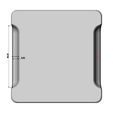 3-pocket-square-tray-10.jpg Square 3 pockets serving tray relief 3D print model