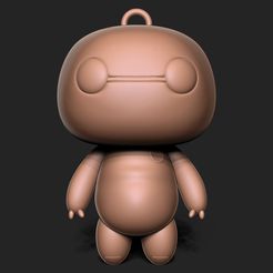 1.jpg Fichier STL gratuit Big hero 6 - Porte-clés Baymax・Objet imprimable en 3D à télécharger