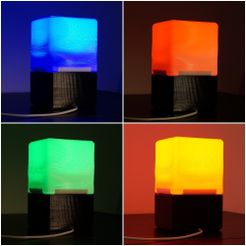 9c6bc6922cbbbbfaf6a783d04c06610e_display_large.jpg Archivo STL gratis Lámpara Cubo・Objeto imprimible en 3D para descargar