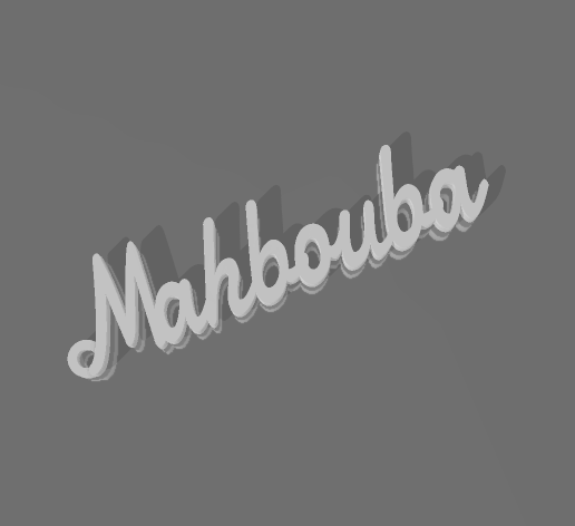 🎨 Mahbouba・ STL File for 3D printing・Cults