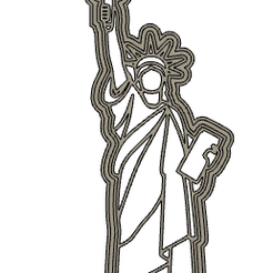 Captura de Pantalla 2020-06-10 a la(s) 14.38.41.png Descargar archivo STL cortador de galletas de la estatua de la libertad • Modelo para imprimir en 3D, eddytomay