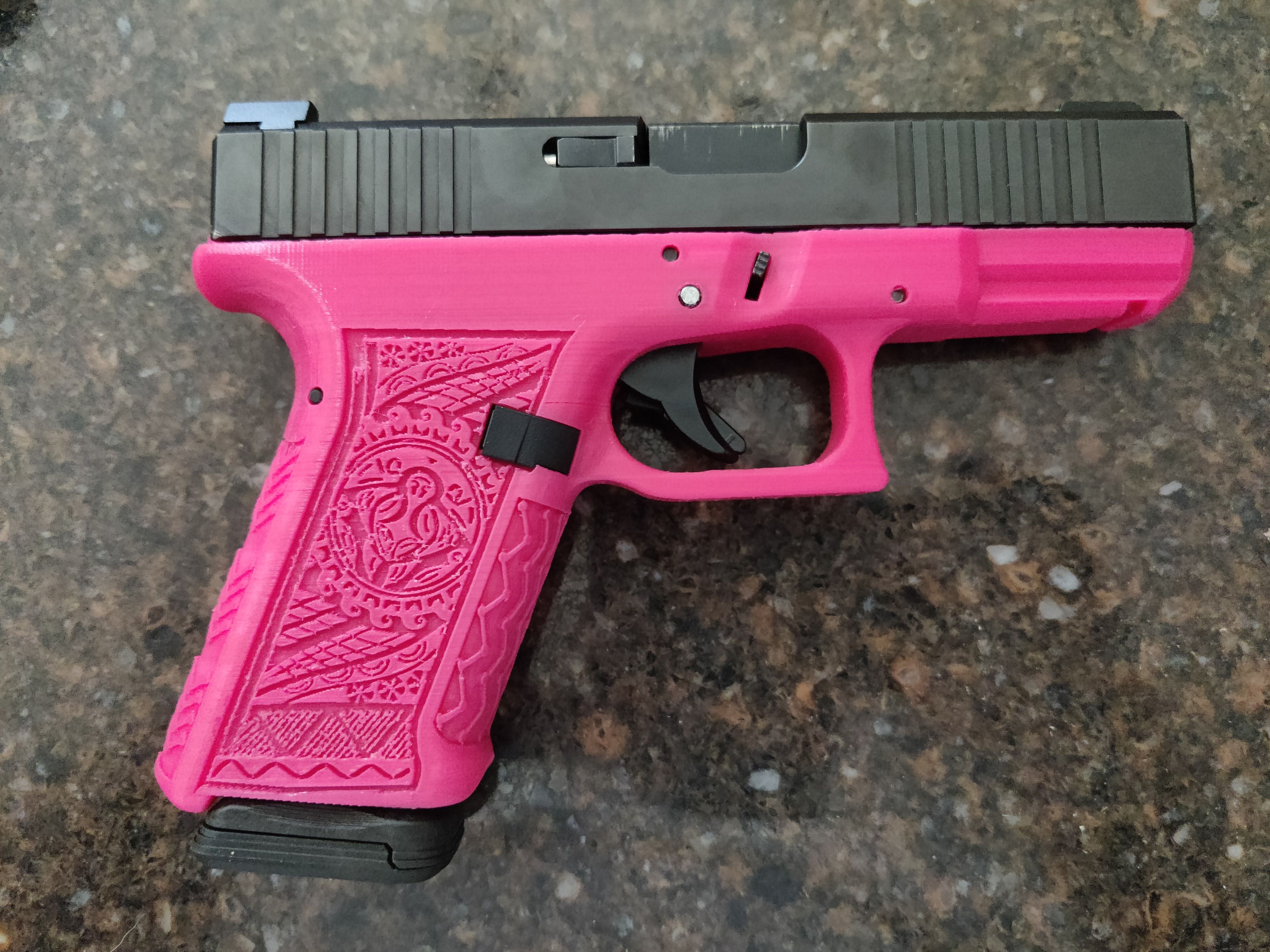 3d Print Glock 19 Polynesian Glock • Made With Anycubic Vyper・cults 0486