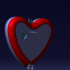 002.1.png Free STL file Heart necklace・3D printable model to download