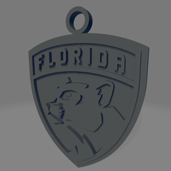 Florida-Panthers-v1.png STL file Florida Panthers Keychain・3D printing design to download