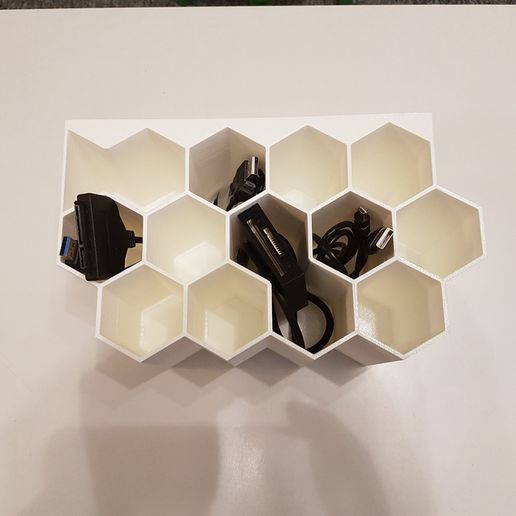 Honeycomb cable organizer 3D model