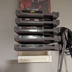 PXL_20231123_030235004.jpg Nintendo NES 5 Game Multi Holder Wall Mounted