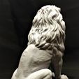 LION07.jpg Sitting Lion Statue