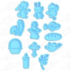 Easter cookie cutter set of 12.jpg Easter cookie cutter set of 12