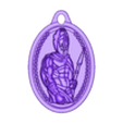 warrior man update.stl warrior man Ancient Pendant Necklaces for Men