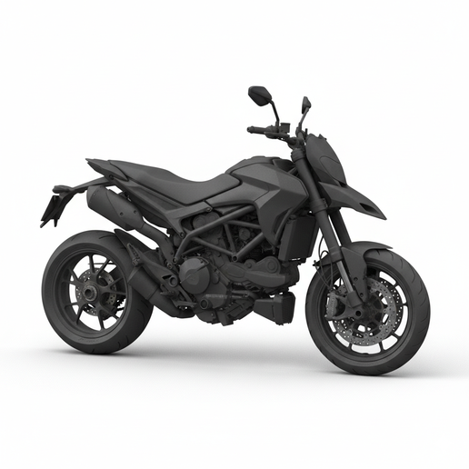 Ducati Hypermotard 950 electric motorcycle STL, streetfighter motorcycle STL, touring motorcycle STL, drag bike STL, track ready motorcycle STL, motorcycle 3D model, motorcycle action pose STL, motorcycle wall art STL, retro motorcycle STL, futuristic mot