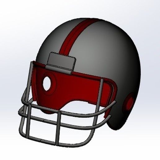 Download STL file Helmet Football • 3D printing design ・ Cults