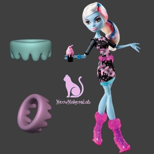 ⚰️ Abbey Bominable, Coffin Bean, Bracelet, Monster 3D