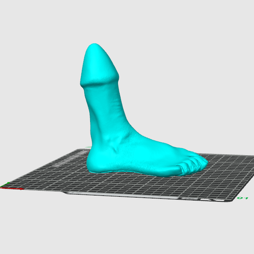 fuß dildo Faust/Fuß-Dildo 👊🏻🦶🏻🍆・ OBJ Datei für 3D-Druck・Cults main image 1