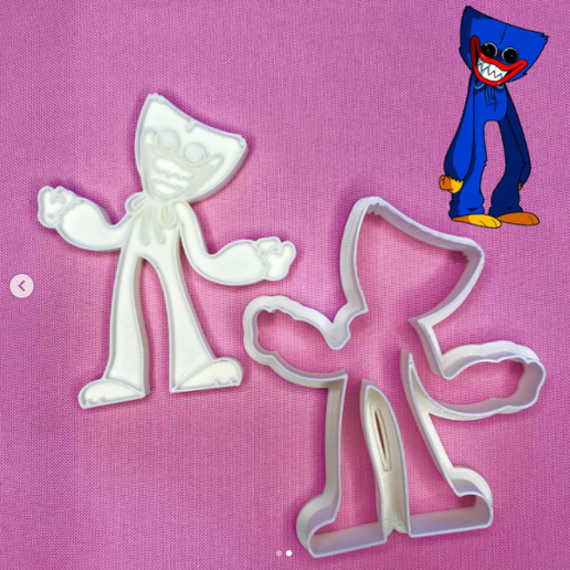 Huggy wuggy cookie cutter 3D model
